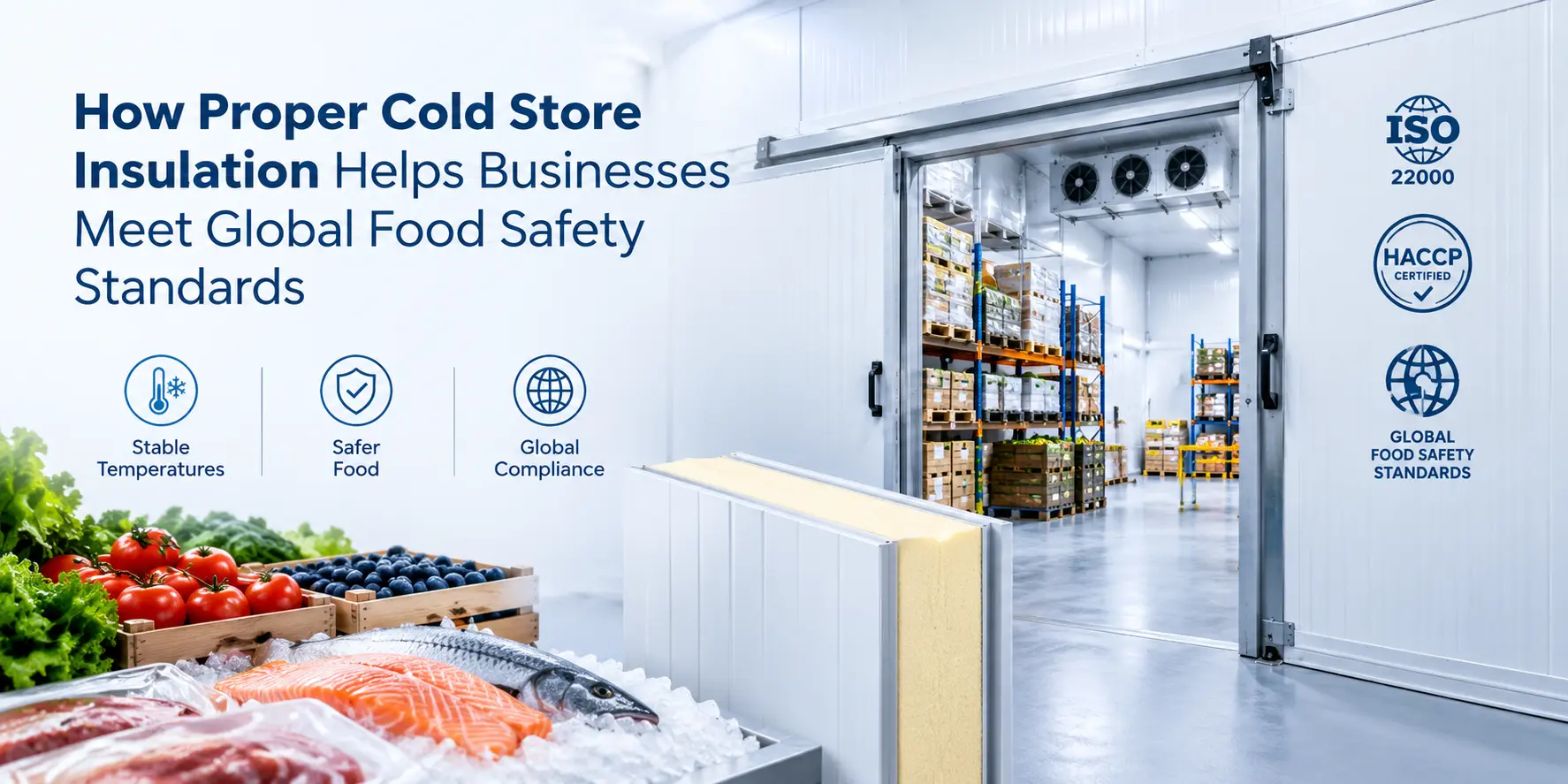 How Proper Cold Store Insulation Helps Businesses Meet Global Food Safety Standards